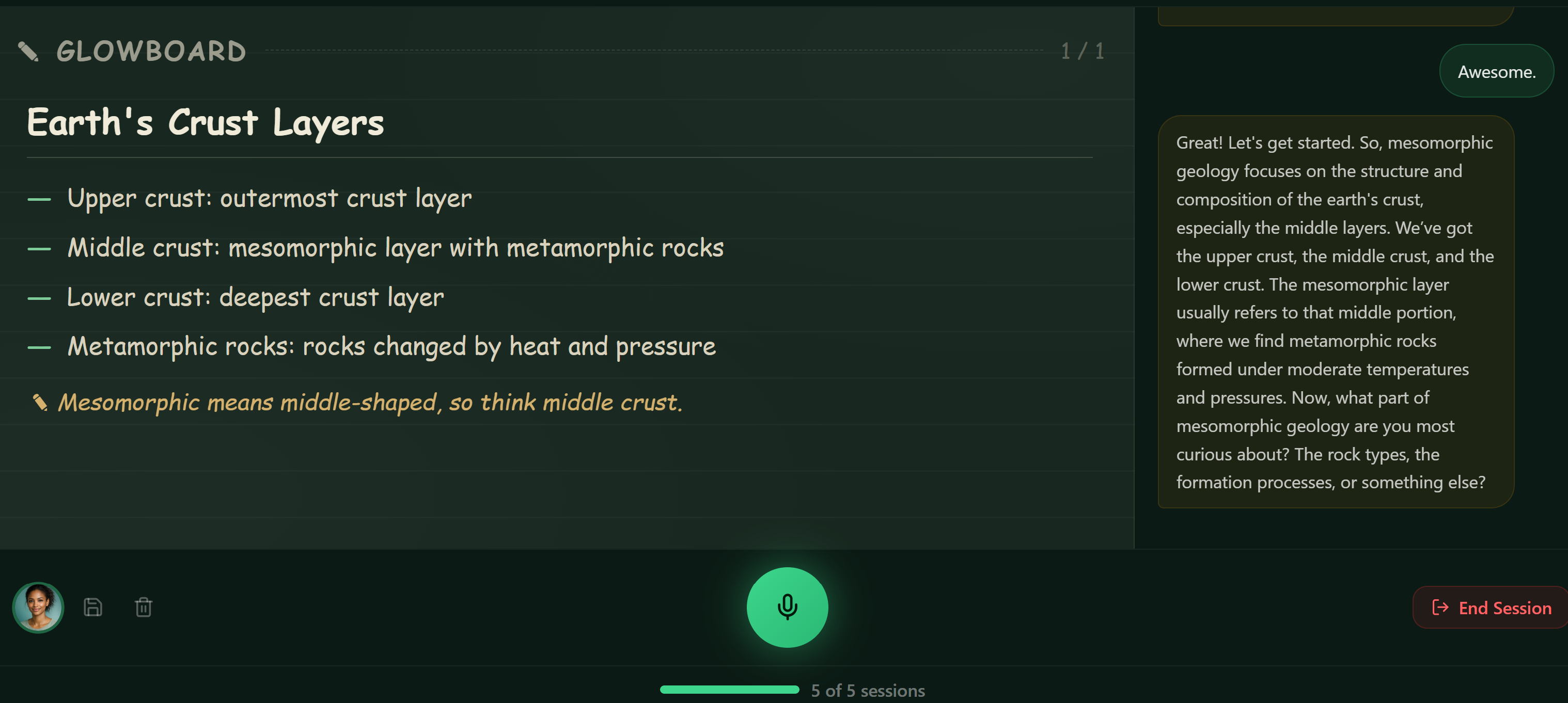 ExplainMe GlowBoard with real time voice tutoring